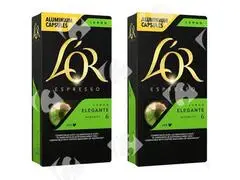 Lot 2 Capsules Café L'Or N°6 2ème à moitié prix