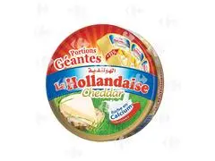 Fromage Fondu Goût Cheddar La Hollandaise 16 unités.