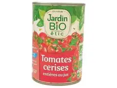 Conserve de Tomates Cerise Jardin Bio 400g.