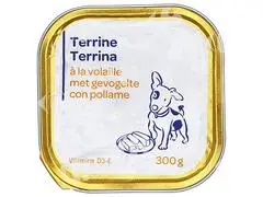 Terrines pour Chiens à la Volaille Carrefour Blanc 300g
