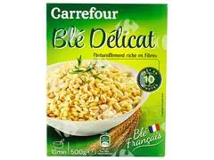 Blé Précuit 10 Min Carrefour 500g