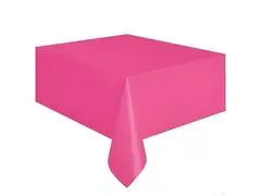Nappe en Plastique Jetable Rose 140 x 260 cm