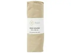 Drap Housse Beige Tex Home 160x200 cm