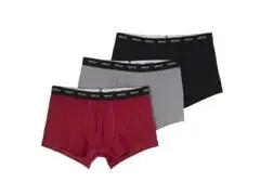 Lot 3 Boxers Homme Bicolores Rouge TEX