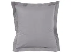 Taie d'Oreiller Gris Clair 100% Coton Tex Home 65x65cm