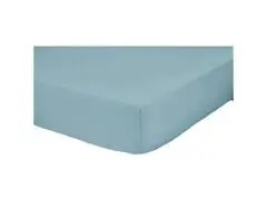 Drap Housse Bleu Clair 100% Coton Tex Home 160x200cm