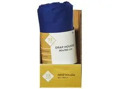 Drap Plat Bleu Uni en Coton Tex Home 180x280cm