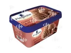 Crème Glacée Chocolat en Bac Pingouin 1L