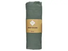 Drap Housse Kaki 100% Coton Uni Coton Tex Home 180x200 cm