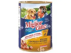 Boulettes Poulet Dinde pour Chien Miglior Cane 405g