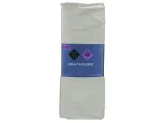 Drap Housse Gris Coton Bio Tex Home 180x300 cm