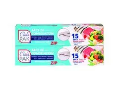 Lot de Sacs Congélation Moyen Modèle Zip Chikipak 15 unités + 2ème Lot à -50%