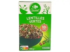 Lentilles Vertes Carrefour 300g.