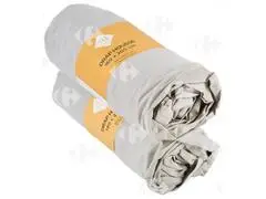 Drap Housse Gris Clair 100% Coton Tex Home 90x200cm