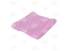 Serviette Carrée Rose Bonbon 30x30cm.