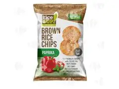 Chips de Riz Brun au Paprika Sans Gluten Rice Up 60g