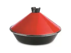 Tajine en Acier Eco Rouge 26cm