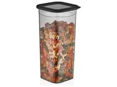 Boîte Alimentaire Carrée Élégante Fumée 1,8L