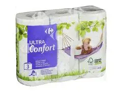 Papier Hygiénique Ultra Confort Carrefour 6 unités
