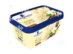 Crème Glacée Vanille en Bac Pingouin 1L.