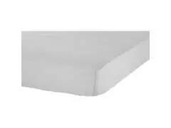 Drap Housse Gris Clair 100% Coton Tex Home 160x200cm