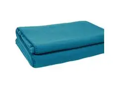 Drap Plat Bleu Ciel Coton Bio Tex Home 270x300 cm