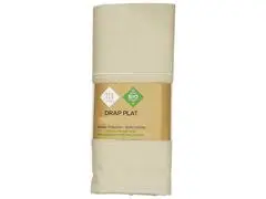 Drap Plat Percale Beige Tex Home 270x300 cm