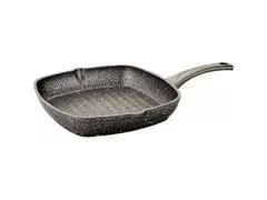 Poêle à Griller Carrée en Granit Gris OMS 28×28cm