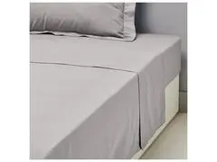 Drap Plat Gris Tex Home 240x280 cm