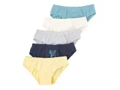 Slip Garçon Jaune/Gris/Bleu TEX 5 pièces