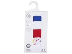 Slip Garçon Bleu/Blanc/Rouge 100% Coton