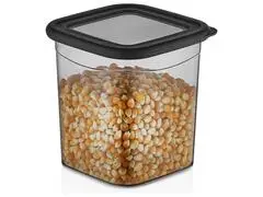 Boîte Alimentaire Carrée Élégante Fumée 90cl