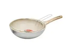 Friteuse en Granite avec Panier Manche en Bois 26cm