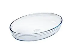 Plat à Four Oval en Verre 39x27 cm