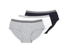 Culotte pour Fille noir/gris/blanc 3 Pièces TEX
