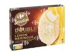 Bâtonnets Glace Citron Meringue Carrefour 4x360ml.