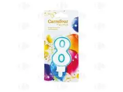 Bougie d'Anniversaire Chiffre 8 Carrefour Home 1 unité