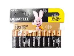 Pack de Piles Plus AA Plus Power Duracell 10 unités