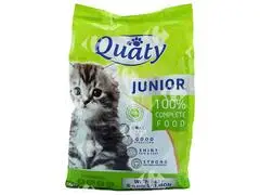 Croquettes au Bœuf et au Saumon pour Chats Juniors Quaty 1kg