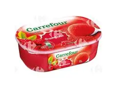 Sorbet à la Framboise en bac Carrefour 1L