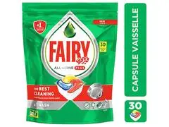 Pastilles Lave-vaisselle Tout-En-1 Plus Original Fairy 20 unités.