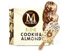Pack Mini Bâtonnets Glacés Cookies Almond Magnum 6x55ml