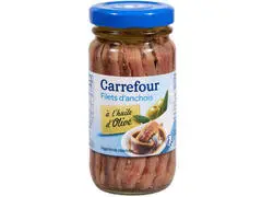 Filets d'Anchois à l'Huile d'Olive Carrefour 100g