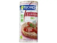 Galettes Bio 4 Céréales Bjorg 130g.