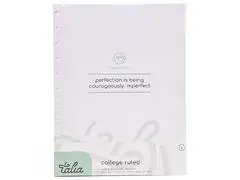 Recharge Papier A4 pour Planner Smart TALIA 29,7x21cm 60 feuilles