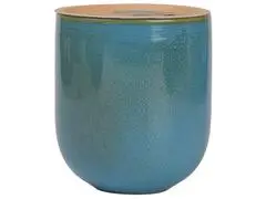 Bougie Tasse Céramique Bleu Cedar Wood Kasa 9 cm