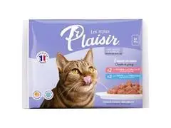 Pack Pâté pour Chat au Saumon Truite Plaisir 340g (4x85g)