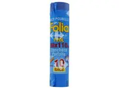 Sac Poubelle Parfumé 80x110cm Folia 10 unités
