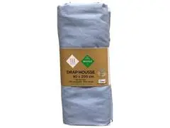Drap Housse Bleu Tex Home 90x200 cm