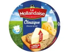 Fromage Fondu Cheddar La Méga Portion La Hollandaise 16 portions